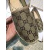 Gucci GG Flat Canvas Espadrille Beige 2018