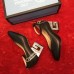 Gucci Mid-Heel 7cm Pumps With Crystal G Heel 548853 Black 2019