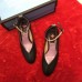 Gucci Mid-Heel 7cm Pumps With Crystal G Heel 548853 Black 2019