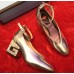 Gucci Mid-Heel 7cm Pumps With Crystal G Heel 548853 Silver 2019