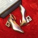 Gucci Mid-Heel 7cm Pumps With Crystal G Heel 548853 Silver 2019