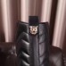 Gucci GG Matelasse Chevron Leather High Boots Black 2017