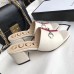 Gucci Horsebit and Sylvie Web Heel Slides White 2019