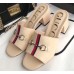 Gucci Horsebit and Sylvie Web Heel Slides Nude 2019