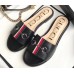 Gucci Horsebit and Sylvie Web Flat Slides Black 2019