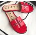 Gucci Horsebit and Sylvie Web Flat Slides Red 2019