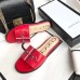 Gucci Horsebit and Sylvie Web Flat Slides Red 2019