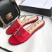 Gucci Horsebit and Sylvie Web Flat Slides Red 2019