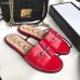 Gucci Horsebit and Sylvie Web Flat Slides Red 2019