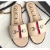 Gucci Horsebit and Sylvie Web Flat Slides Nude 2019