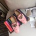 Gucci Leather Ballet Flat With Bow 505293 Pink 2018