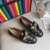 Gucci Leather Ballet Flat With Bow 505293 Black 2018