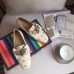 Gucci Leather Ballet Flat With Bow 505293 White 2018