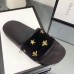 Gucci Slide with Insect and Star Embroidery Black/Gold 2018