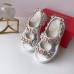 Gucci Leather And Mesh Sandals With Crystals 557471 White 2019