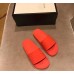 Gucci Logo Rubber Slide Sandals Orange 2019