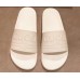 Gucci Logo Rubber Slide Sandals White 2019