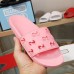 Gucci Rubber GG Slide Sandals Pink 2019