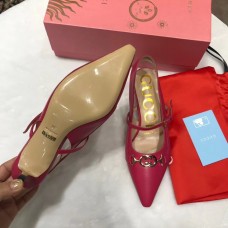 Gucci Heel 5.5cm Zumi Leather Pumps 583300 Fuchsia 2019