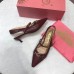 Gucci Heel 5.5cm Zumi Leather Pumps 583300 Burgundy 2019