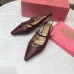 Gucci Heel 5.5cm Zumi Leather Pumps 583300 Burgundy 2019