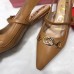 Gucci Heel 5.5cm Zumi Leather Pumps 583300 Brown 2019