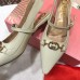 Gucci Heel 5.5cm Zumi Leather Pumps 583300 Creamy 2019