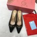 Gucci Heel 5.5cm Zumi Leather Slides 577053 Black 2019