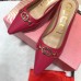 Gucci Heel 5.5cm Zumi Leather Slides 577053 Fuchsia 2019