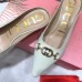 Gucci Heel 5.5cm Zumi Leather Slides 577053 Creamy 2019