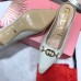 Gucci Heel 5.5cm Zumi Leather Slides 577053 Creamy 2019