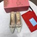 Gucci Heel 5.5cm Zumi Leather Slides 577053 Creamy 2019