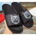 Gucci Logo Slide Sandals Cat Black 2019