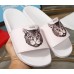 Gucci Logo Slide Sandals Cat White 2019