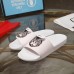 Gucci Logo Slide Sandals Cat White 2019