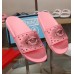 Gucci Logo Slide Sandals Eye Stars Pink 2019