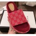 Gucci Original GG Canvas Slide Sandals 573018 Pink 2019