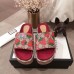 Gucci Original GG Canvas Slide Sandals 573018 Strawberry 2019