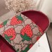 Gucci Original GG Canvas Slide Sandals 573018 Strawberry 2019