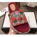 Gucci Original GG Canvas Slide Sandals 573018 Strawberry 2019