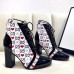 Gucci Patent Black Lace-up Ankle Boots GG Star and Heart 2019