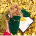 Gucci Princetown Calfskin Horsebit Detail Slipper With Fur Green 2017