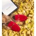 Gucci Princetown Calfskin Horsebit Detail Slipper With Fur Red 2017