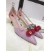 Gucci goatskin pump 2017 purple(shishi-721301)