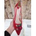 Gucci goatskin pump 2017 Red(shishi-721302)