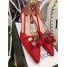 Gucci goatskin pump 2017 Red(shishi-721302)