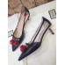 Gucci goatskin pump 2017 black(shishi-721304)