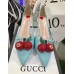 Gucci goatskin pump 2017 light blue(shishi-721305)