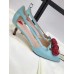 Gucci goatskin pump 2017 light blue(shishi-721305)