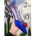 Gucci goatskin pump 2017 royal blue(shishi-721306)